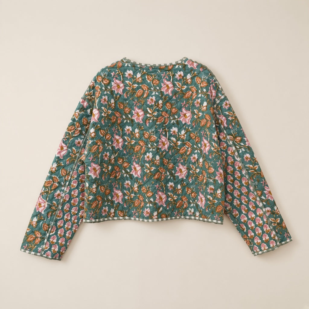 The Quilted Floral Jacket
