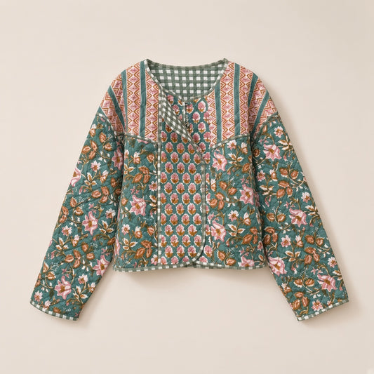 The Quilted Floral Jacket